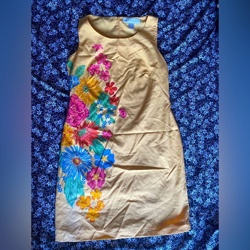 Vintage floral summer dress /Petite Sophisticate